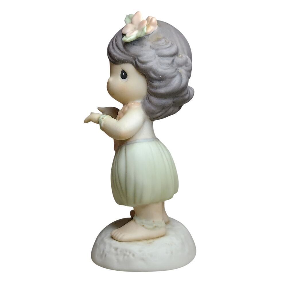 Precious Moments Vintage (1995) "Happy Hula Days" Hawaiian Hula Dancer Figurine - Picture 2 of 5